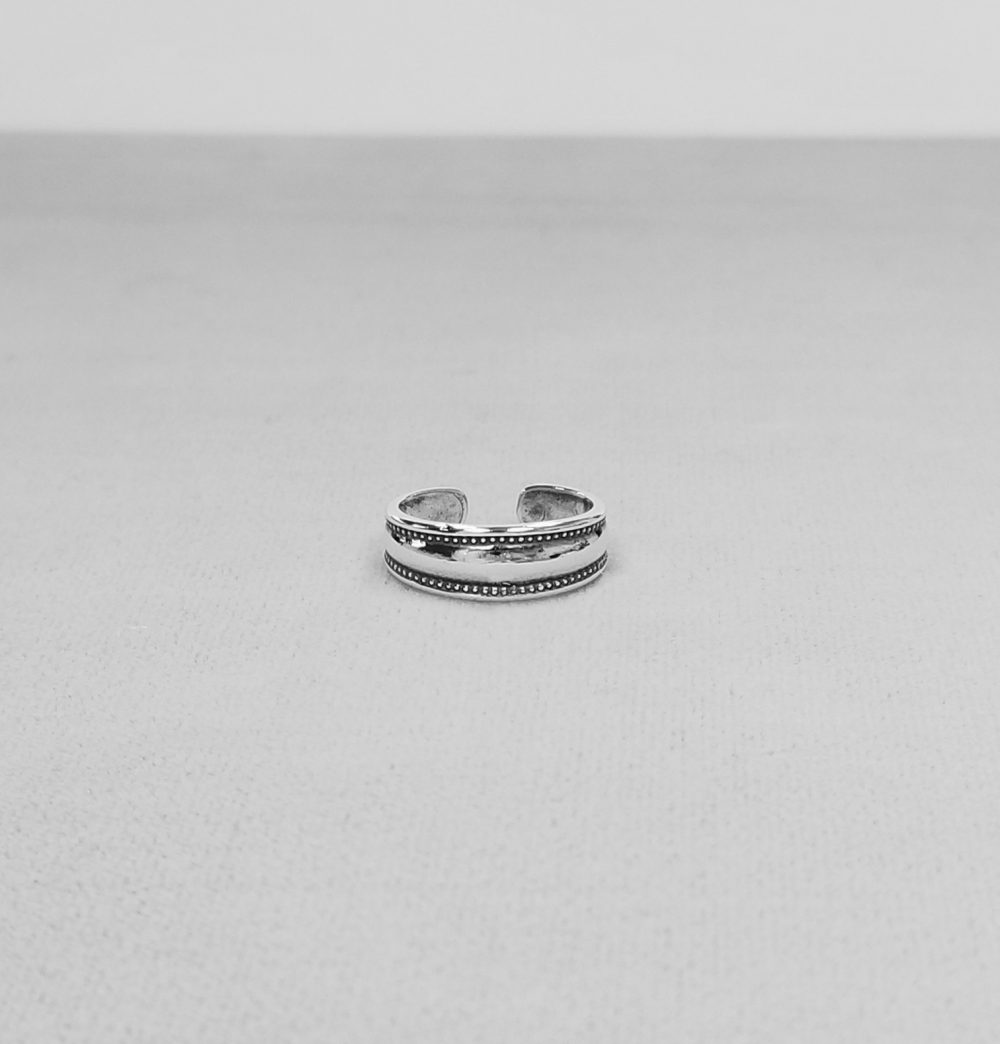 925 Sterling Silver Toe Ring Adjustable, Lady's Silver Band Toe Ring - Image 4