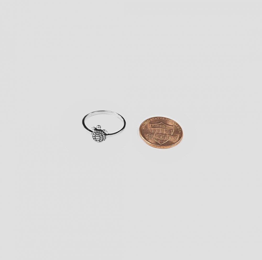 Sterling Silver Turtle Ring - Image 3