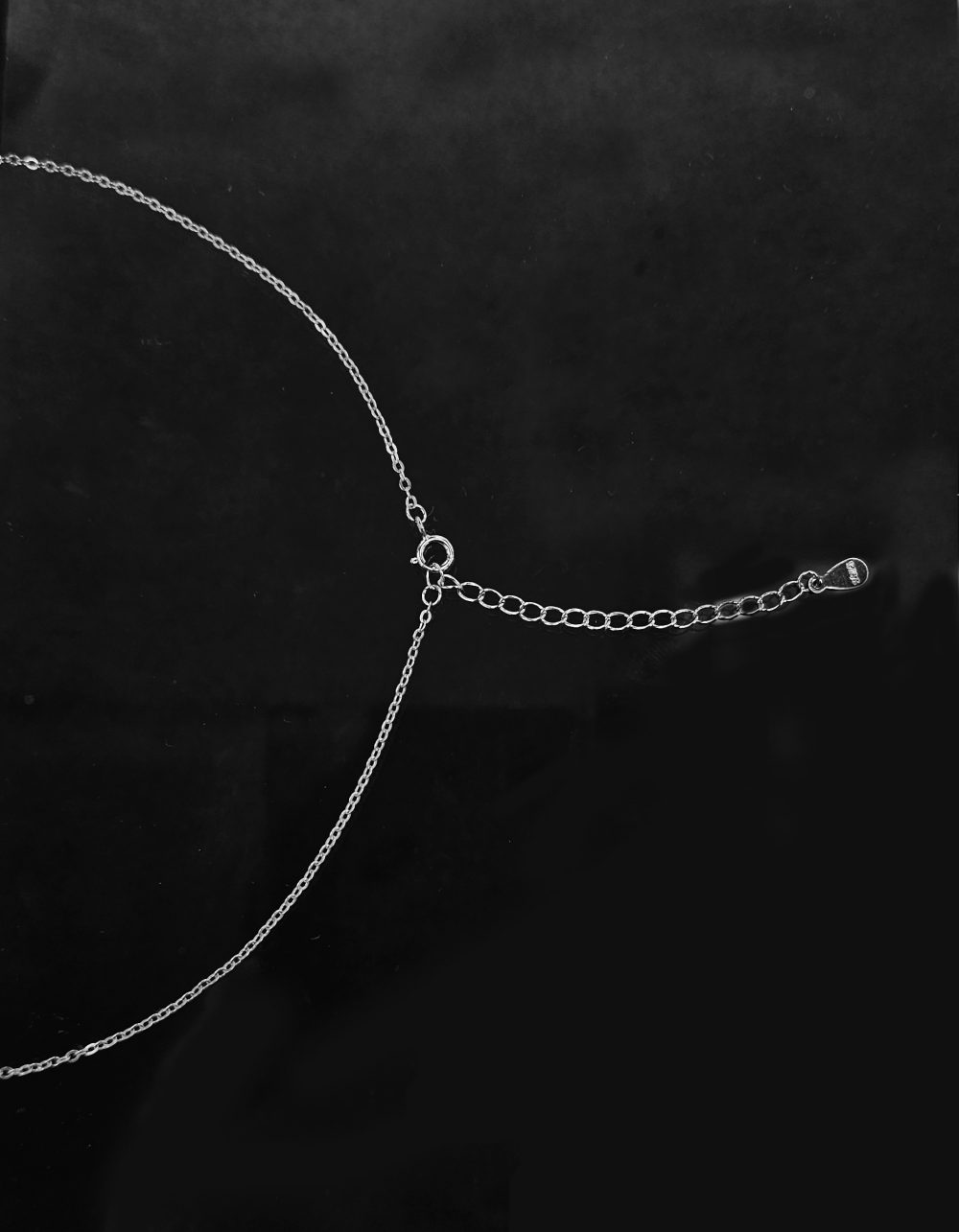 925 Sterling Silver CZ Link Necklace - Image 2